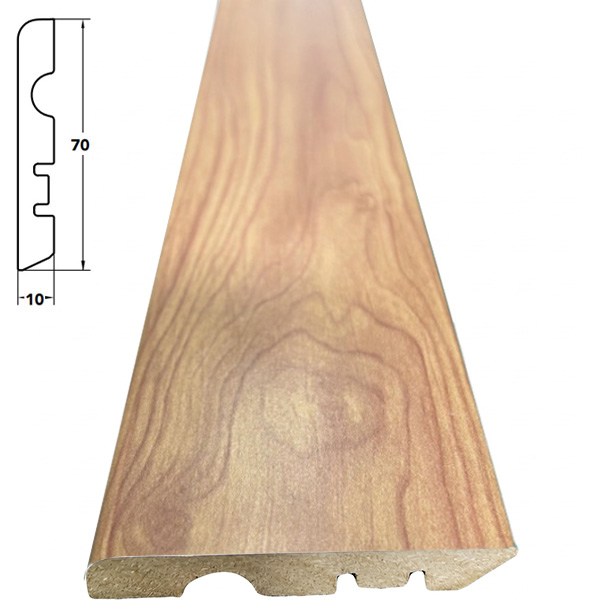 Pircher Battiscopa in MDF Ciliegio MM10X70X2400 - PIRCHER OBERLAND - Immagine 3